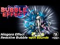 01 Examples of Real Time Movement Reacting Niagara Bubble effect Component in Unreal Engine