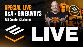 EVA Creator Challenge | Live Especial: Q&A + Sorteios | Victor Alfa, Casta & Cokinha