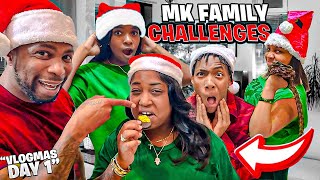&quot;VIRAL CHALLENGES&quot; with MK FAMILY/ VLOGMAS  DAY 1