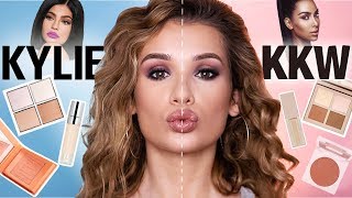 KKW vs KYLIE Full Face Comparison! What's Better?!