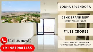 Lodha Splendora | Brand New River Facing 2BHK Apartment For Sale | 709 SqFt | GB Road | Thane West