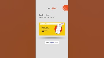 Webflow One-page template for SaaS – Berlin 😍