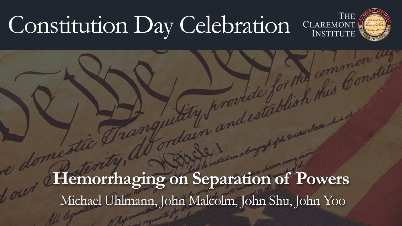 Hemorrhaging on Separation of Powers - Constitution Day 2016