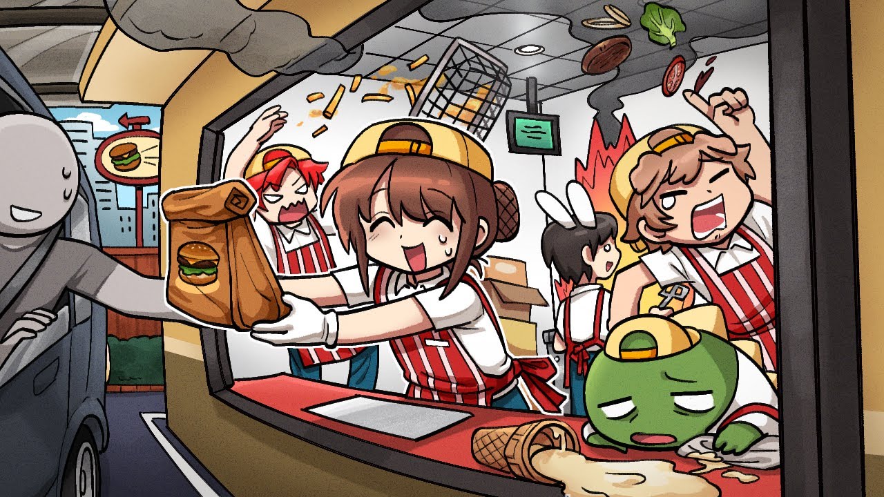 (녹화만 7시간..) 진짜 역대급 극한 햄버거 가게 운영하기🍔