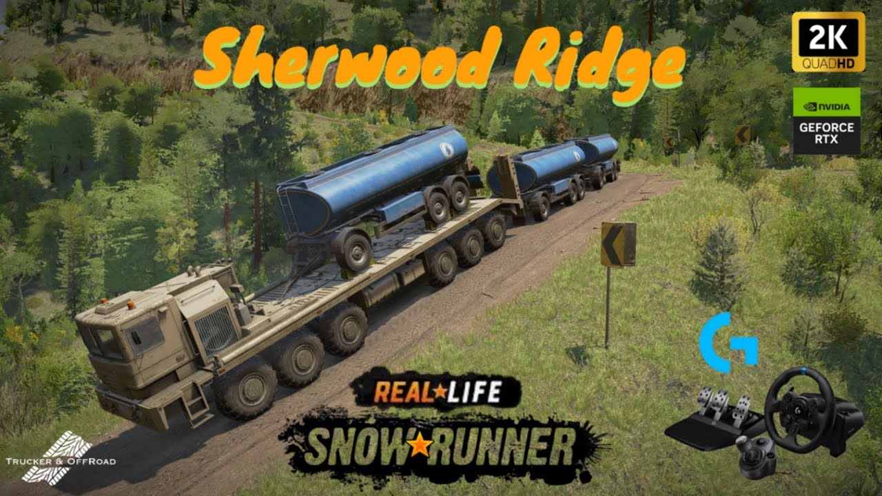 Snowrunner. Мод карта Sherwood Ridge ( Шервурдский хребет) от Remoh667 /reallife mod\Privat mods\ 2