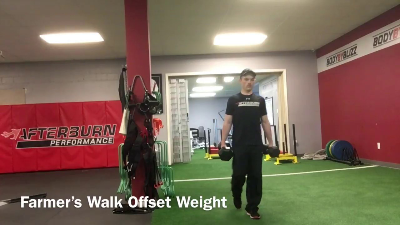Farmer's Walk Offset Weight - YouTube
