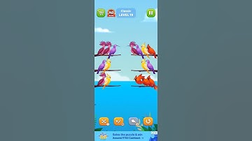 Bird sort puzzle walkthrough #viral #shorts #trending #short #birds