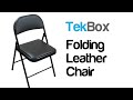 Tekbox folding leather chair ad