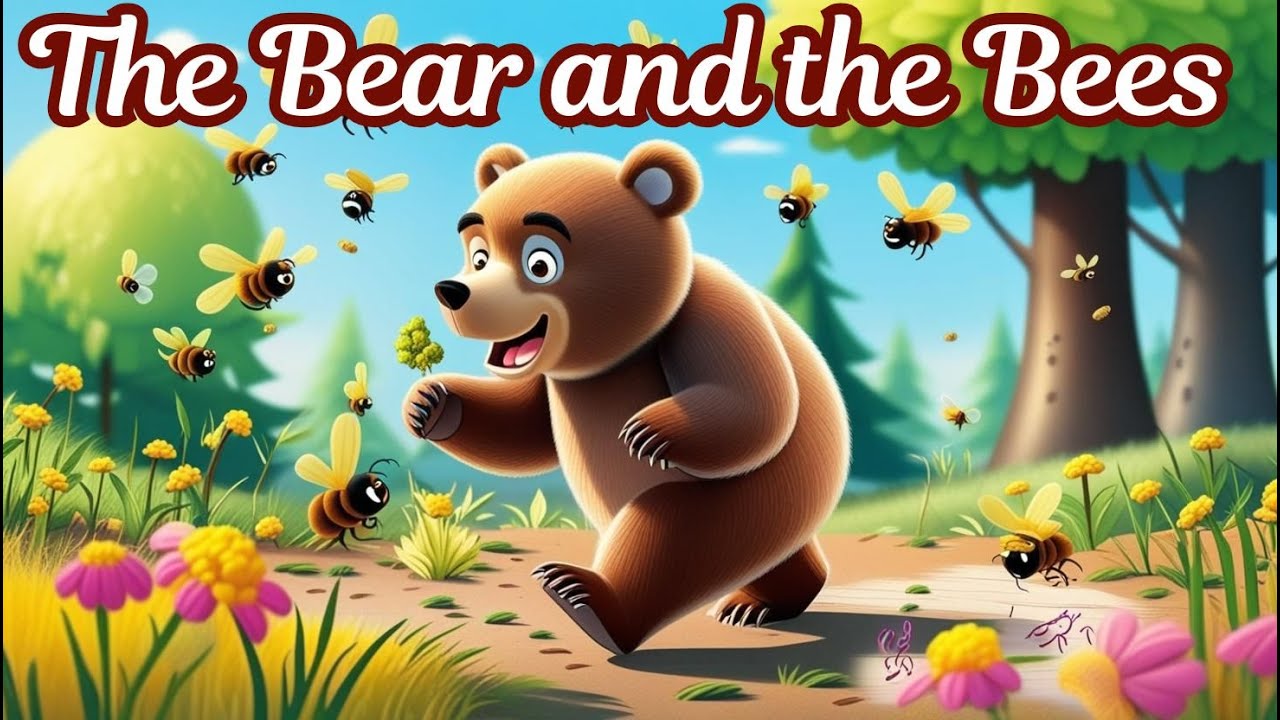 Learn English Through Story | The Bear and the Bees | Bedtime Stories ...