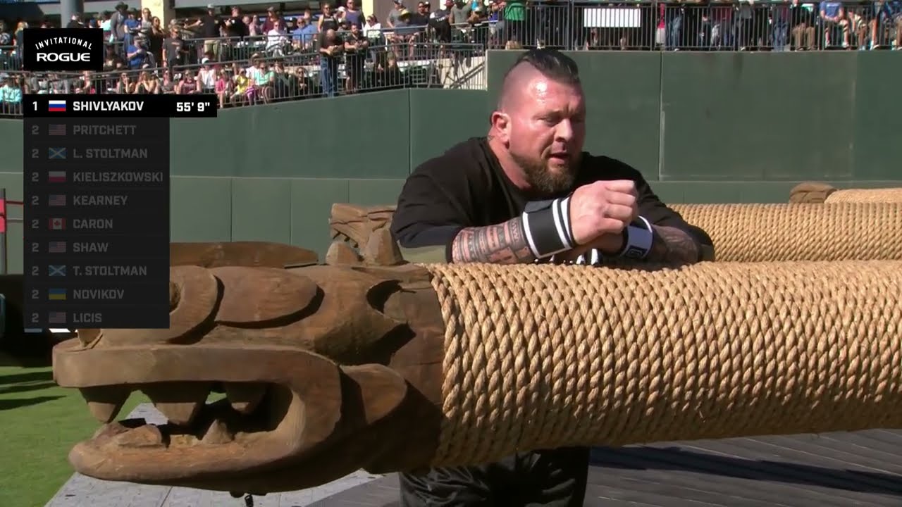 Rogue Fitness - Strongman's Fear. Teams tackle the Rogue