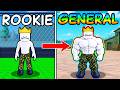 i went from NOOB to PRO in Roblox muscle military...