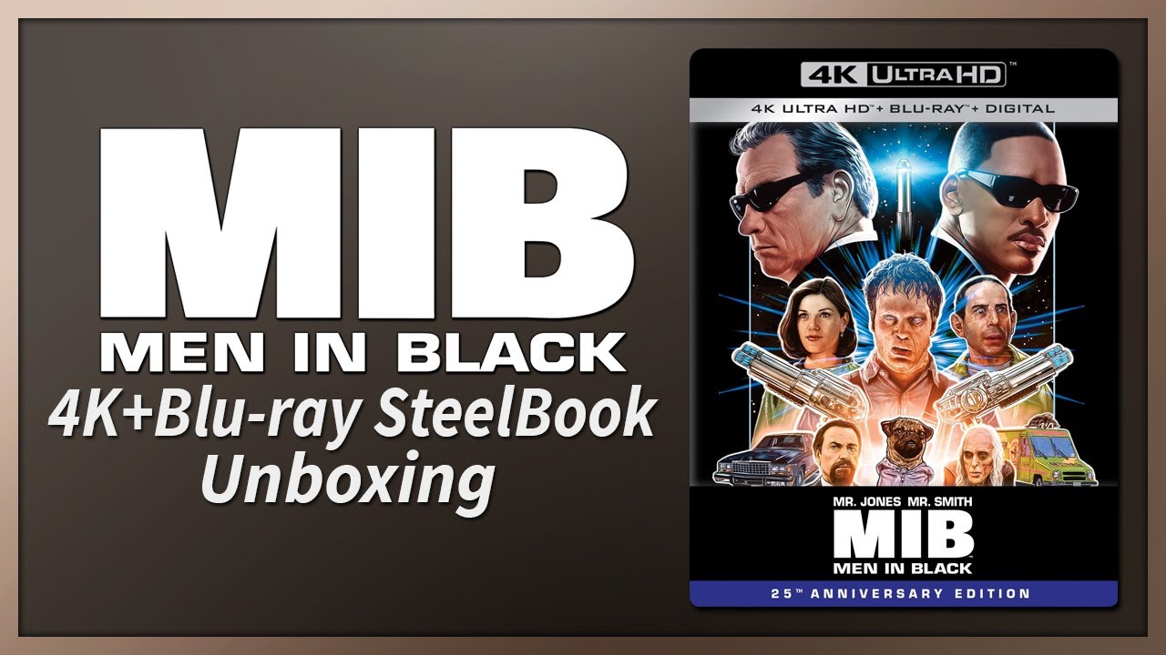 Men in Black 25th Anniversary 4K+2D Blu-ray SteelBook Unboxing