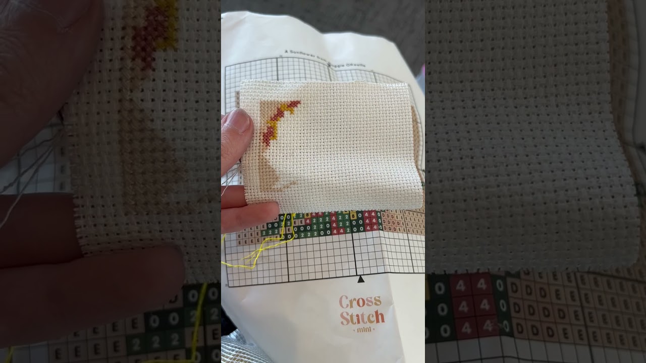 #the100dayproject 2023 - Day 89 - stitching all the way home #crossstitch #AJC100days2023