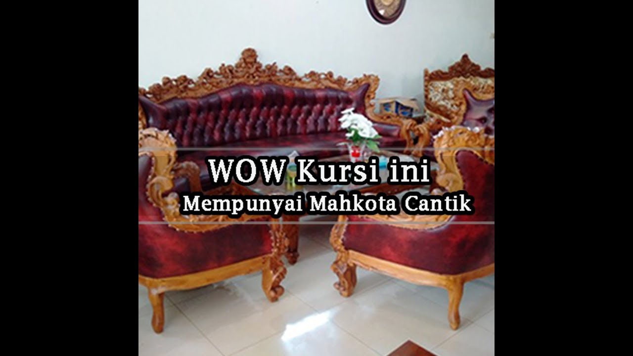 Kursi Sofa Tamu Jati Royal Barcelona Florist Harga Murah YouTube