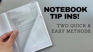 Notebook Planner Tip Ins | Two QUICK & EASY methods