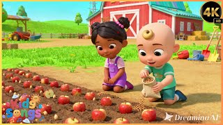 Kids Enjoy Apple Build Farm Song 🍏🐮 | Fun Learning & Building Song for Kids 🎶🌾