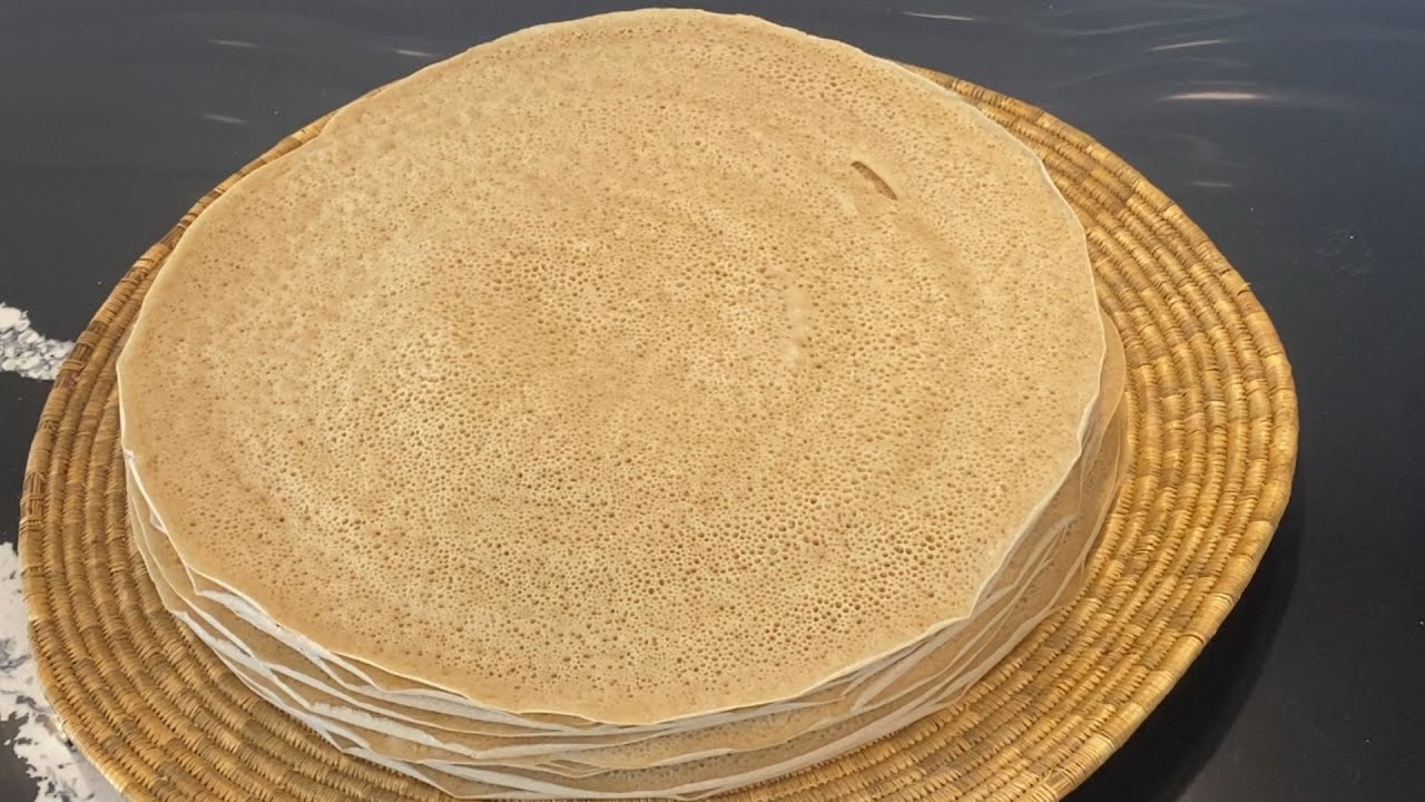 ፈጣን እና ዓይናማ እንጀራ - Injera (Ethiopian Flatbread)
