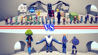 MINECRAFT Team vs GIANTS Team  Totally Accurate Battle Simulator TABS