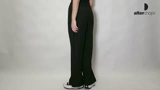 Only Ginny Hw Wide Pull-Up Pant Μαύρο 15331492