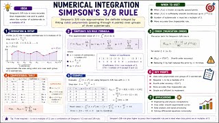 Simpson’s 3/8 Rule | Numerical Integration | Formula & Solved Example | Lecture 32📚