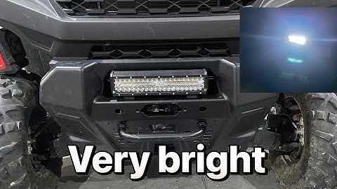 Installing a 12 inch light bar on a Polaris Ranger