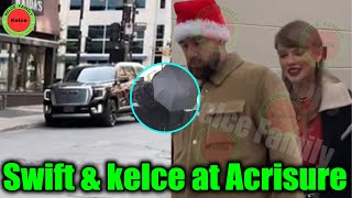 Travis Kelce & GF Taylor Swift Arrive at Acrisure Stadium Before the Chiefs vs Pittsburgh Steelers