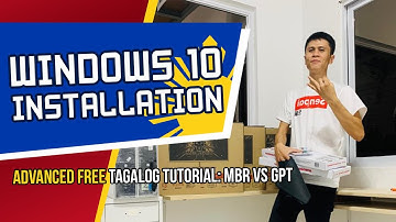 How to install Windows 10 Tagalog | Advance Technique | MBR vs GPT Partition scheme |  Pinoy Hat
