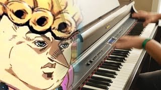giorno's theme but it's actually played on a piano видео