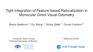 Tight Integration of Feature-based Relocalization in Monocular Direct Visual Odometry