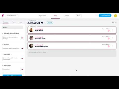 Creating a matrix organizational structure with Functionly - video from Functionly