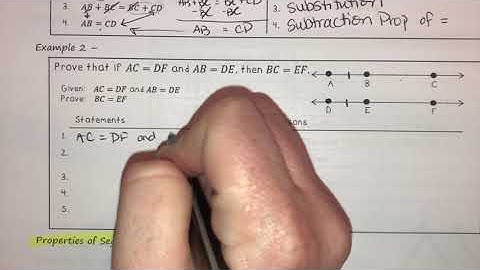 2-7 Proving Segment Relationships