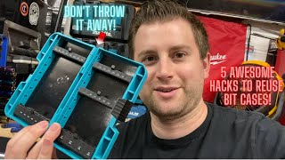 5 Ways to Reuse and Recycle Old Tool Bit Cases! | Tool Case Hacks