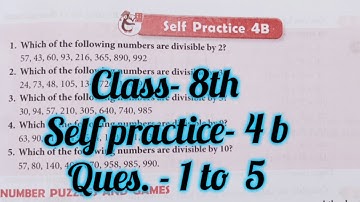 new learning composite mathematics class 8 self practice 4b | schand maths class8 solution chapter4