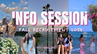 Information Session: Fall Recruitment June 2025