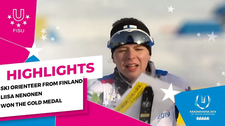 Ski orienteer from Finland Liisa Nenonen won the gold medal in Middle Distance