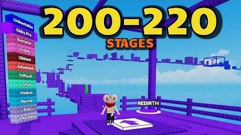 NO JUMPING OBBY Stages 200-220 Walkthrough Tutorial [ Roblox Parkour ]