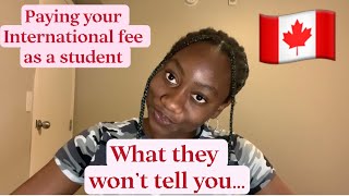 CAN YOU WORK AND PAY YOUR INTERNATIONAL STUDENT FEES IN CANADA?🇨🇦|SAYING THE TRUTH THE WAY IT IS