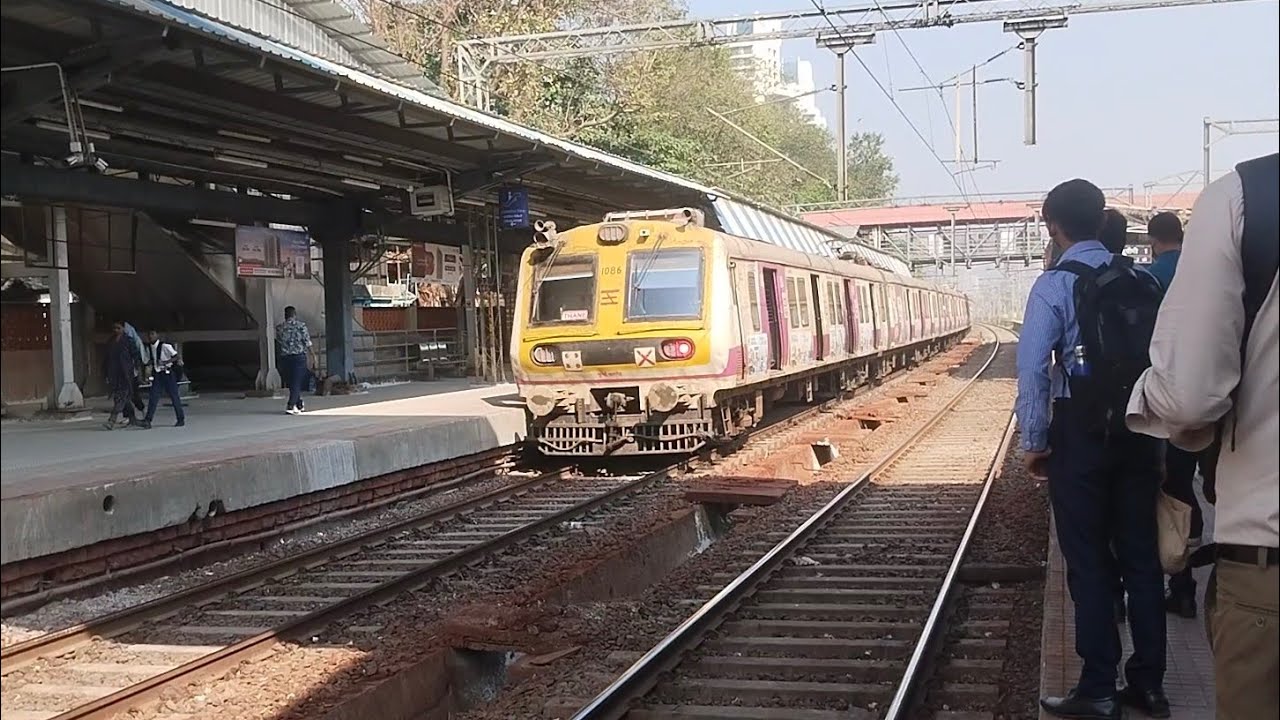 Indian railways station train video | Mumbai local train video railway station 