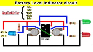 Universal Voltage Indicator For All Battery | 4.2v to 24v all battery level indicator