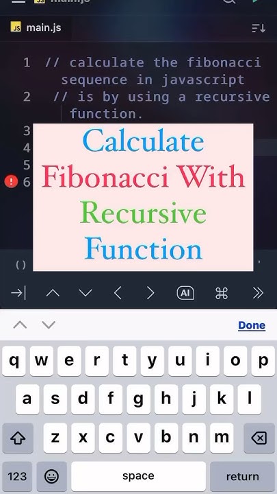 Fibonacci sequence by using a recursive function in javascript # ...