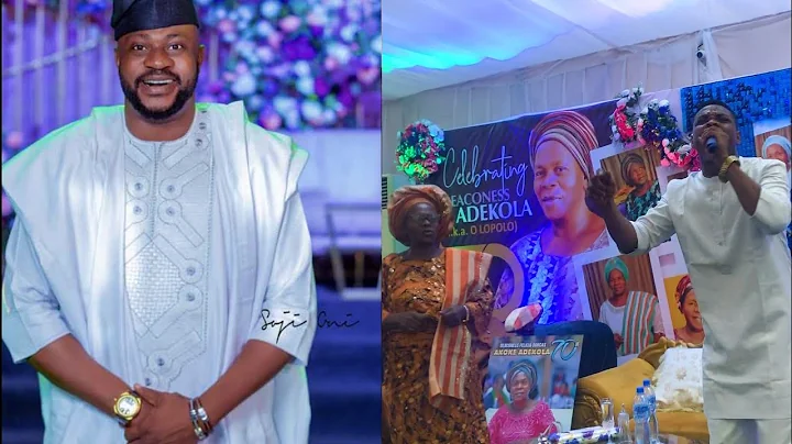 See the Moment WOLI AGBA Prays for Actor Odunlade Adekola's Mother on her 70th Birthday