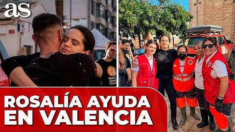 ROSALÍA de VOLUNTARIA en VALENCIA ayudando a los AFECTADOS por la DANA