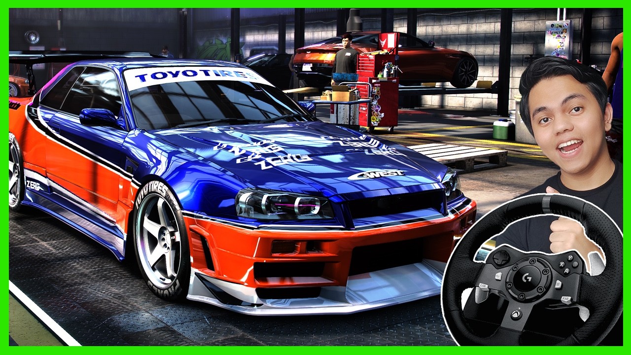 KEREN! Aku Beli Mobil R32 Dimodifikasi Jadi Mirip R34  - NFS Heat Steering Wheel