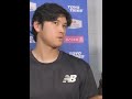 大谷翔平に膝とコンドの先発についての質問でした。Questions about Shohei's Knee and his next outing #ohtani #shohei #dodgers