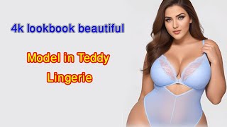 HD 4k lookbook beautiful Ai model in Teddy lingerie Ai girl Beauty of Fashion 💓 Comedy life history