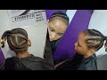 simple cornrows for kids !! baby girls hairstyles