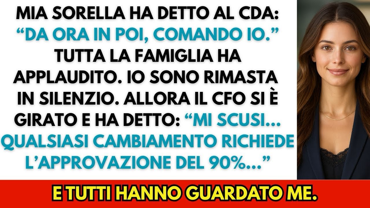 Mia sorella voleva prendersi l’azienda di papà… ma è mia da un anno. E lei non lo sapeva.
