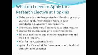 Hopkins Research elective experience   Mohammad shaear   YouTube