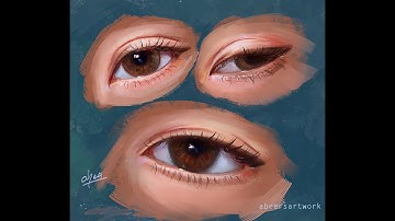 Painting Realistic Eyes in PainttoolSai and Phtotoshop