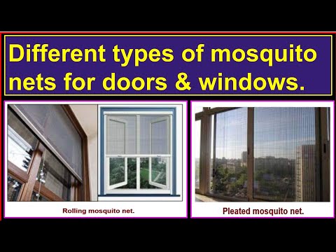 Different types of mosquito nets for doors & windows./Various